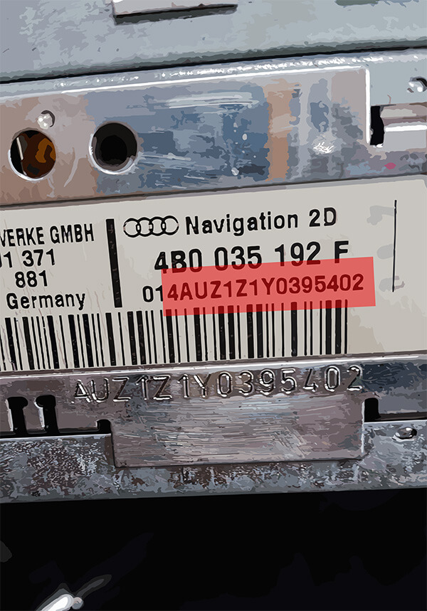 blaupunkt audi radio seriennummer