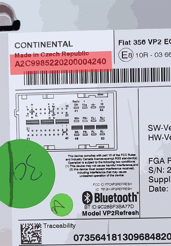 Fiat Continental A2C serial number