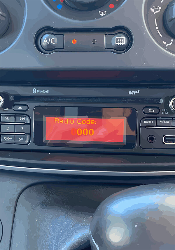 Dacia & Renault Radio Pin Code By VIN – No Removal Needed, Works With CD/DVD/MP3