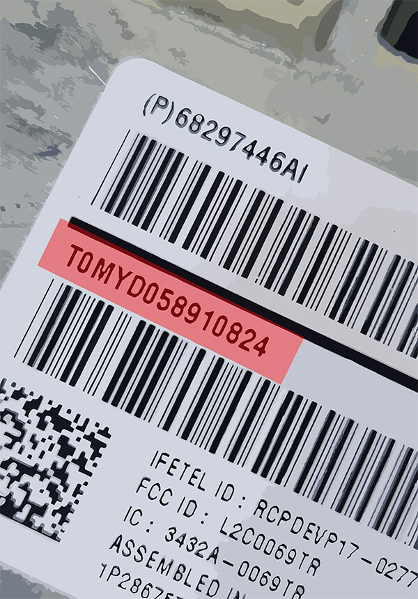 chrysler t0myd serial number